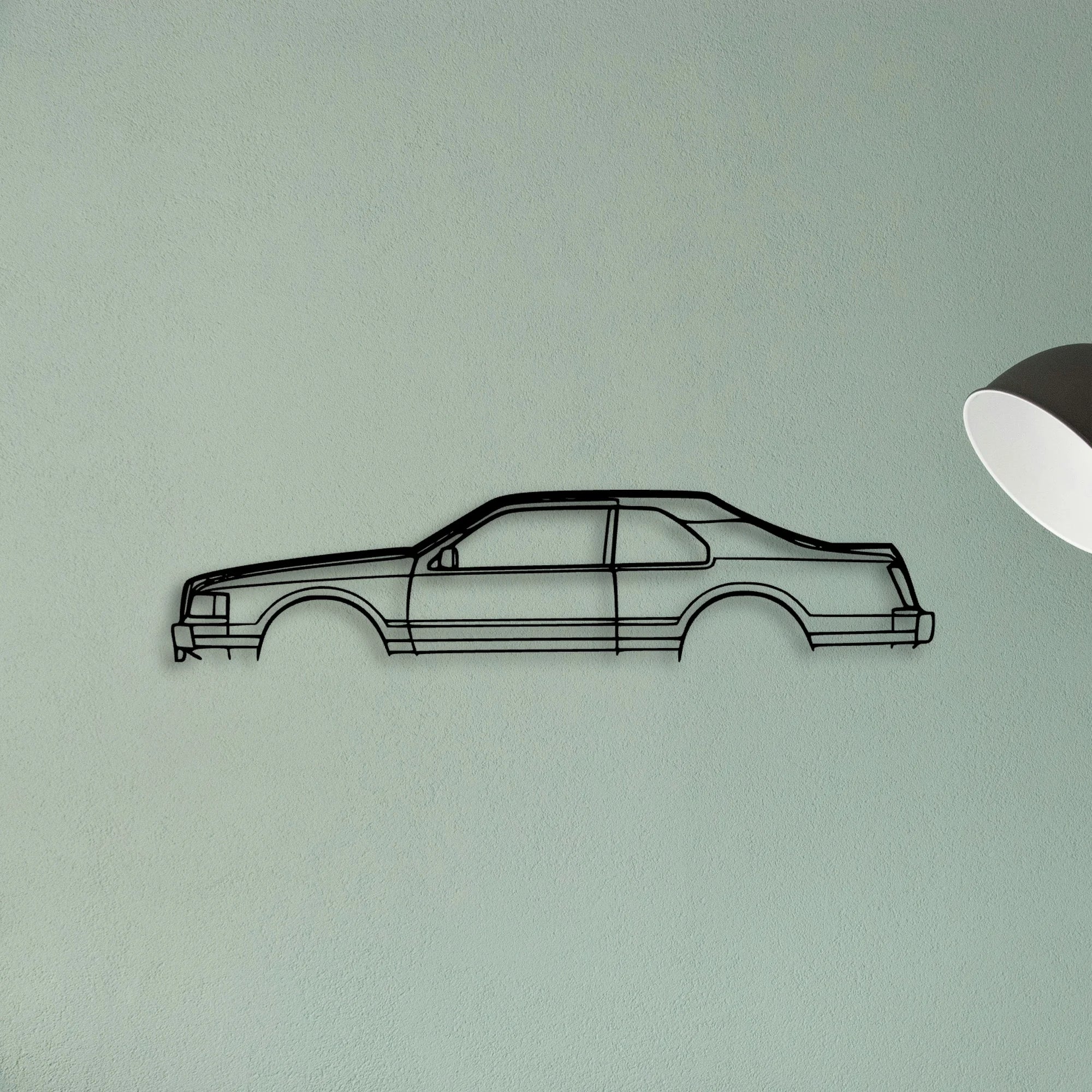 Mark 7 1989 Classic Silhouette Metal Wall Art - Tinvibe