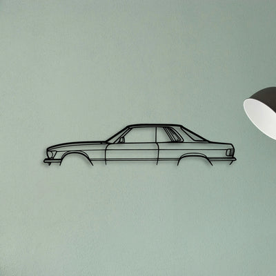 Mercedes 450 SLC Classic Silhouette Metal Wall Art - Tinvibe