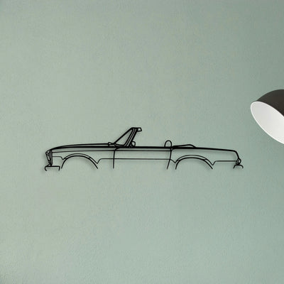 Mercedes SL Pagoda Classic Silhouette Metal Wall Art - Tinvibe