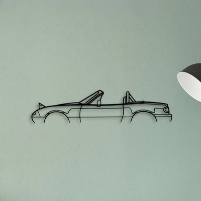 Miata MX 5 NA Roll BAR 1994 Classic Silhouette Metal Wall Art - Tinvibe