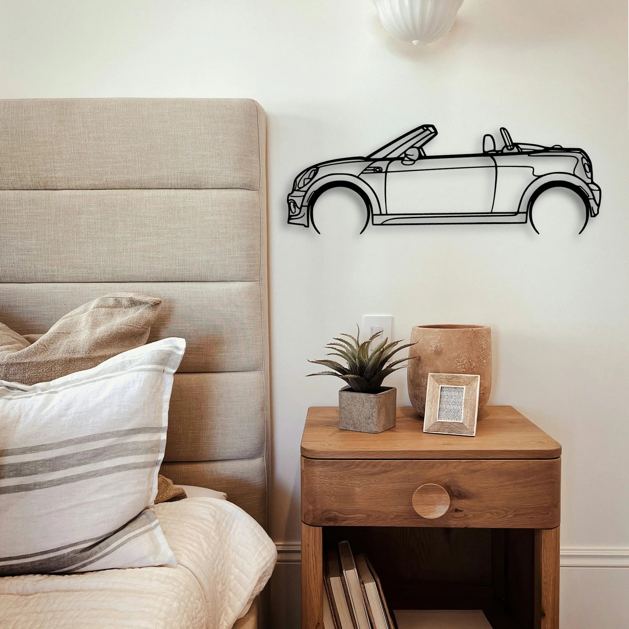 Mini Roadster 2012 Classic Silhouette Metal Wall Art - Tinvibe