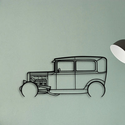 Model A 1931 Classic Silhouette Metal Wall Art - Tinvibe