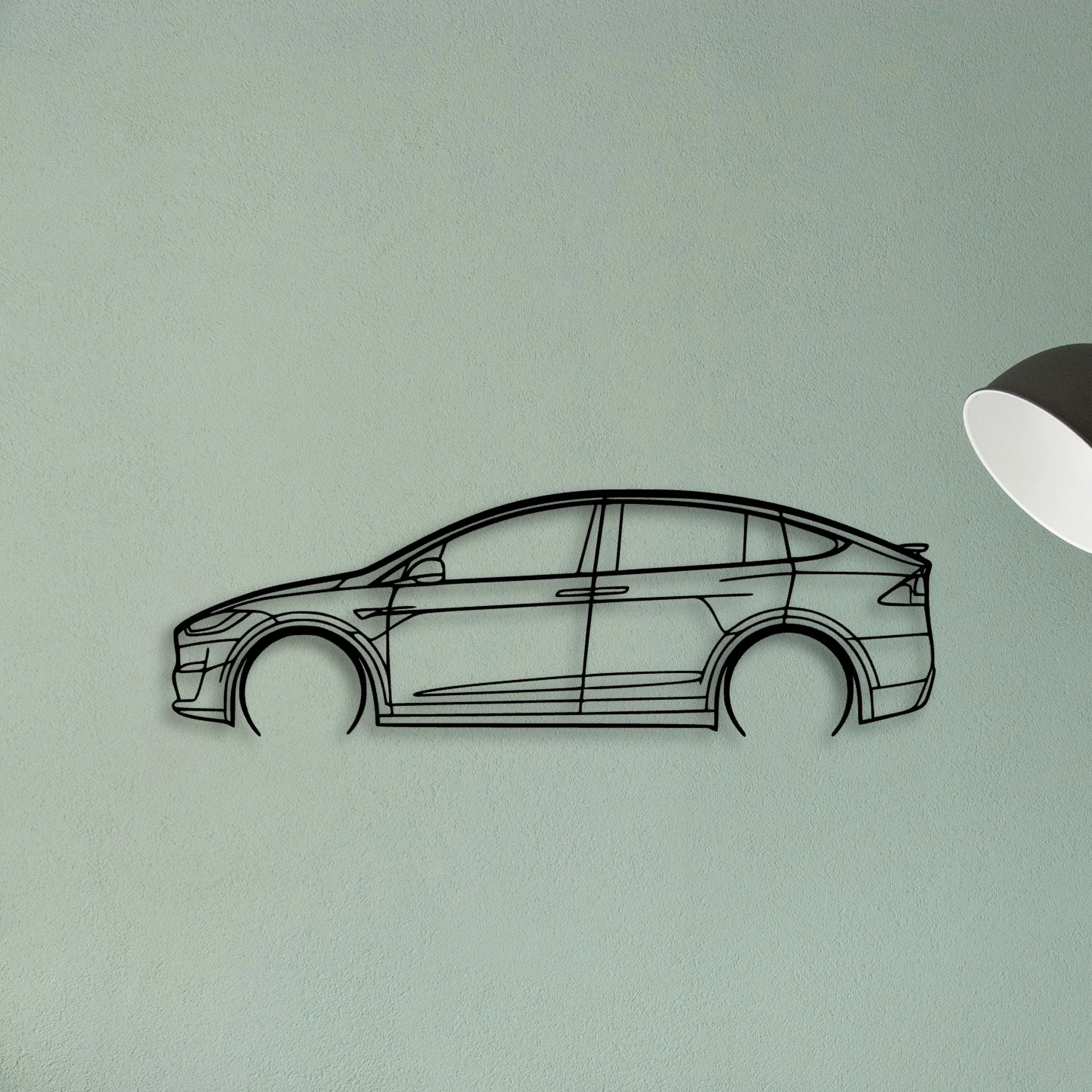 Model X 2 Classic Silhouette Metal Wall Art - Tinvibe