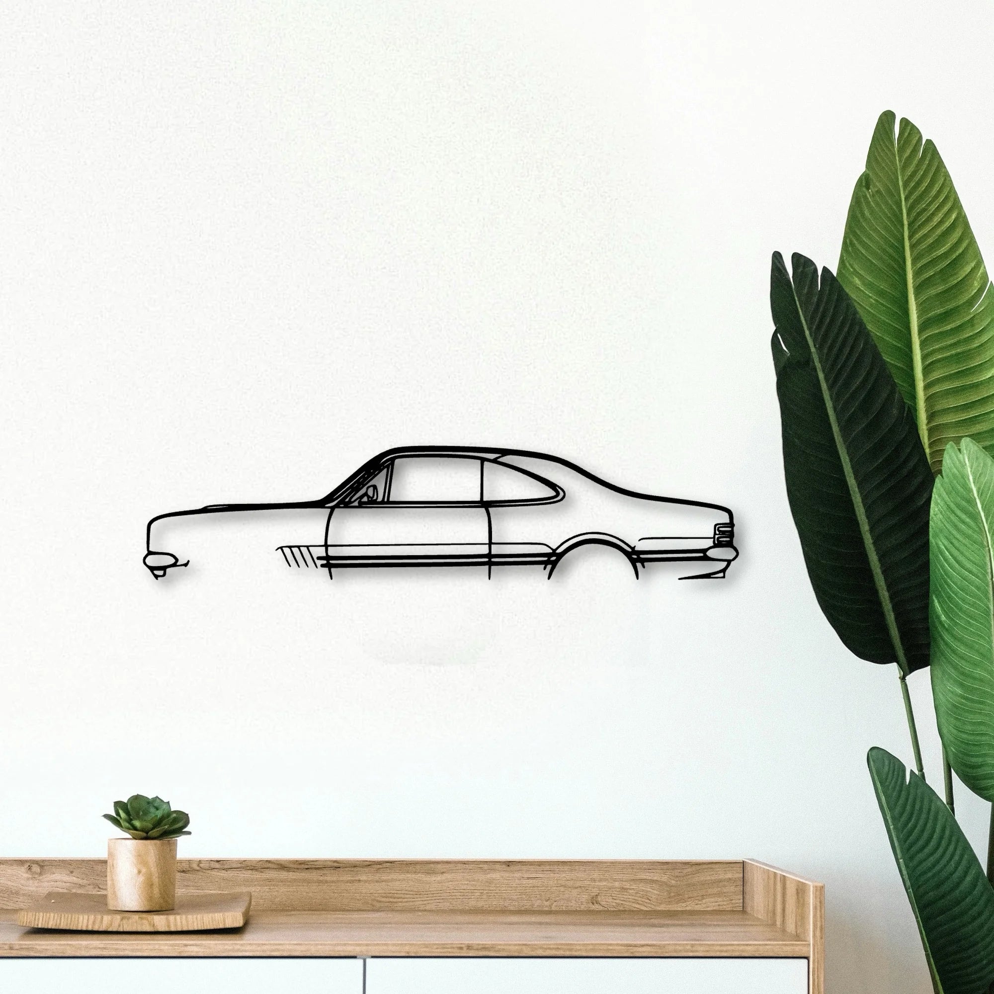 Monaro GTS 350 1969 Classic Silhouette Metal Wall Art - Tinvibe
