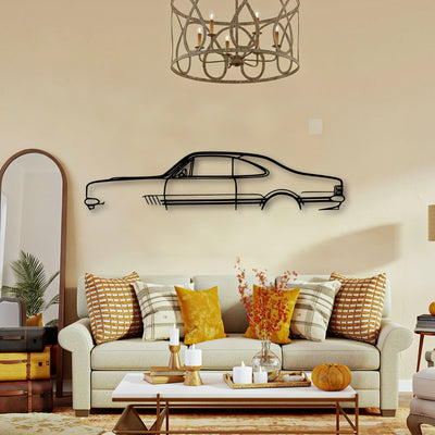 Monaro GTS 350 1969 Classic Silhouette Metal Wall Art - Tinvibe