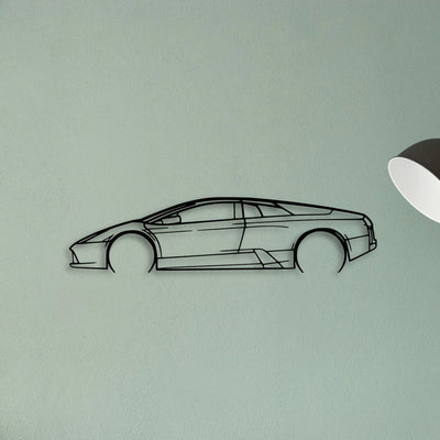 Murcielago 2 Classic Silhouette Metal Wall Art - Tinvibe