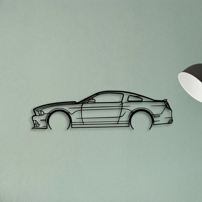 Mustang 2014 Classic Silhouette Metal Wall Art - Tinvibe