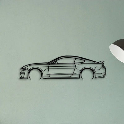 Mustang GT S550 3 Classic Silhouette Metal Wall Art - Tinvibe