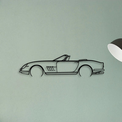NART Spyder 1967 Classic Silhouette Metal Wall Art - Tinvibe
