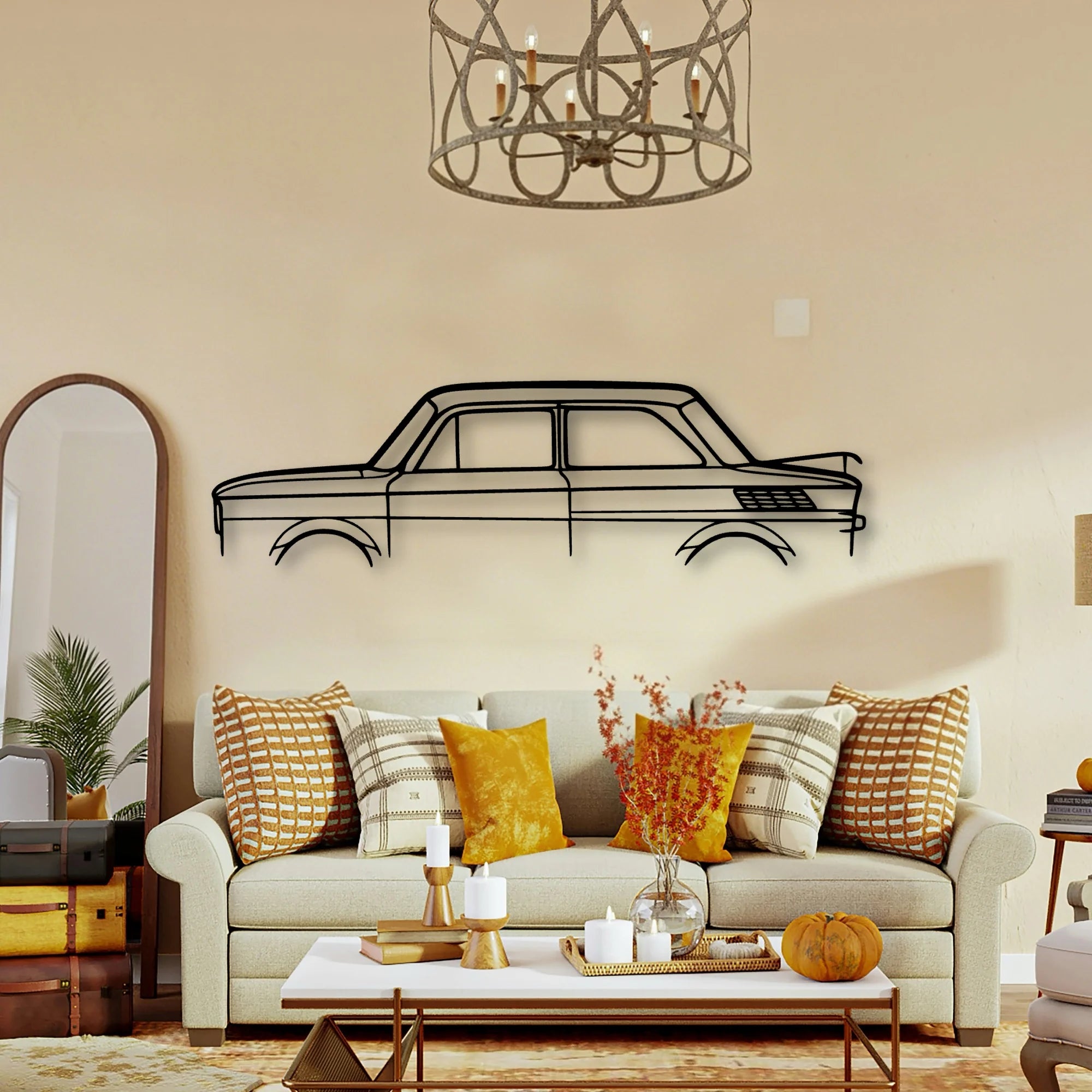 NSU TT 1972 Classic Silhouette Metal Wall Art - Tinvibe
