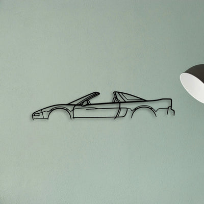 NSX T Classic Silhouette Metal Wall Art - Tinvibe