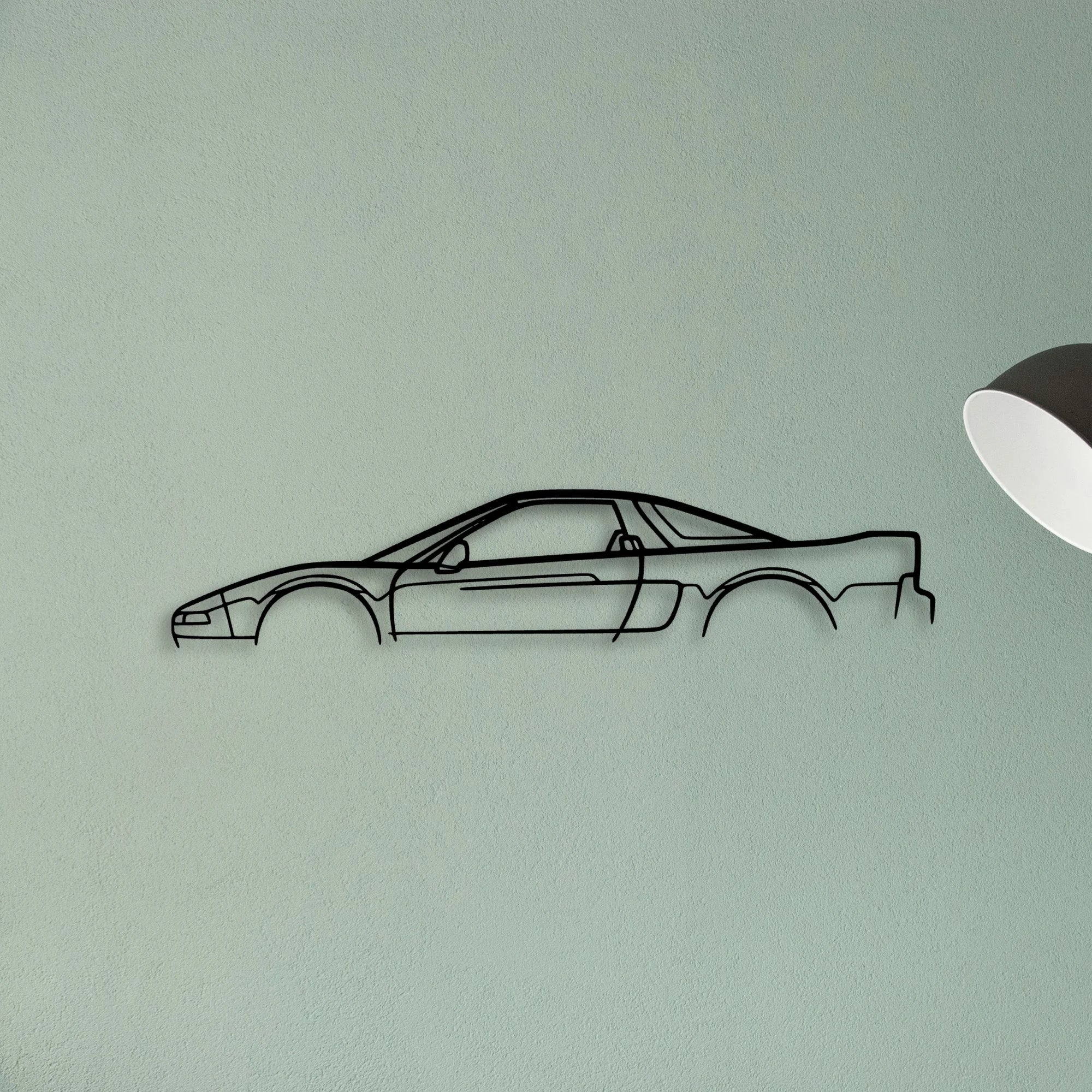 NSX Classic Silhouette Metal Wall Art - Tinvibe