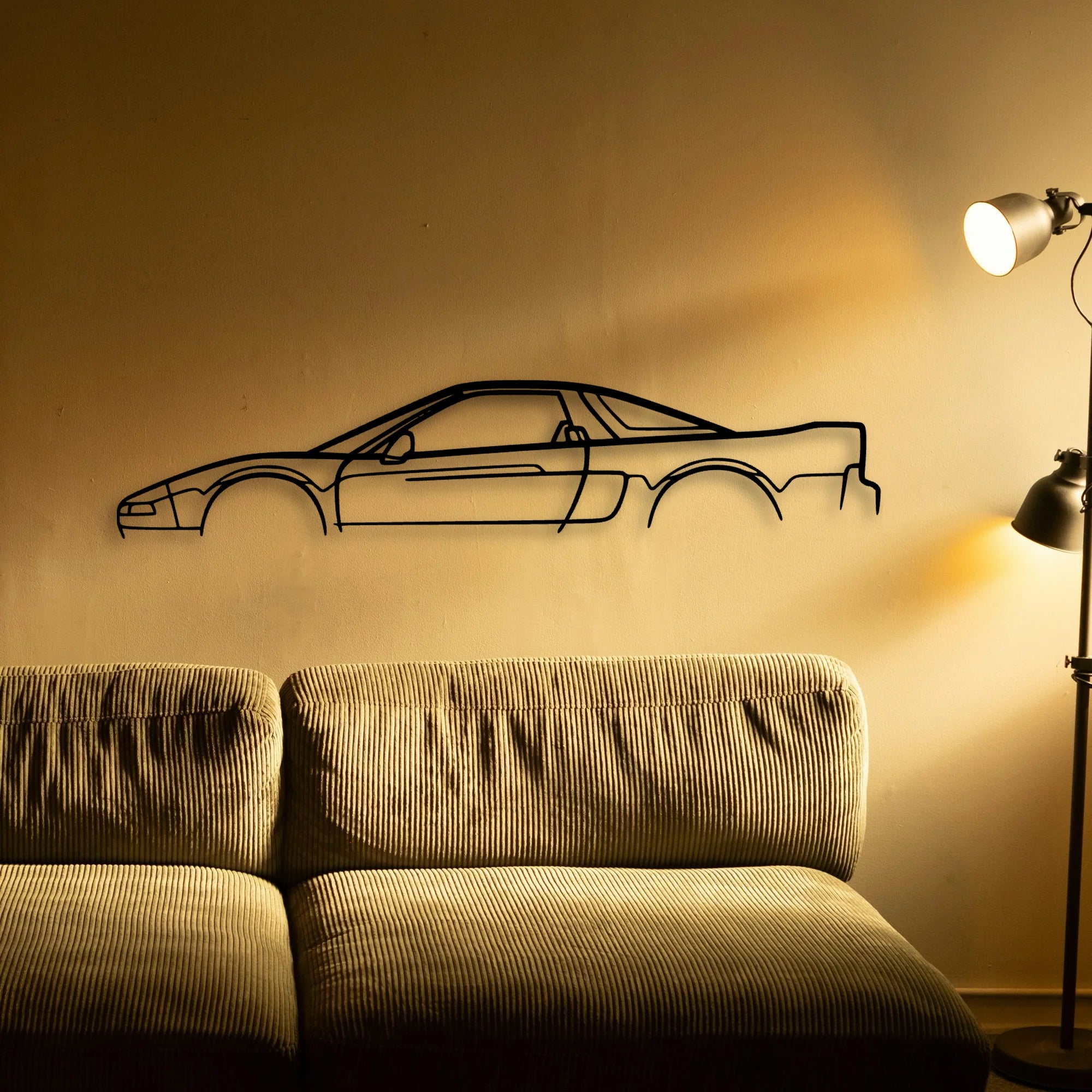 NSX Classic Silhouette Metal Wall Art - Tinvibe