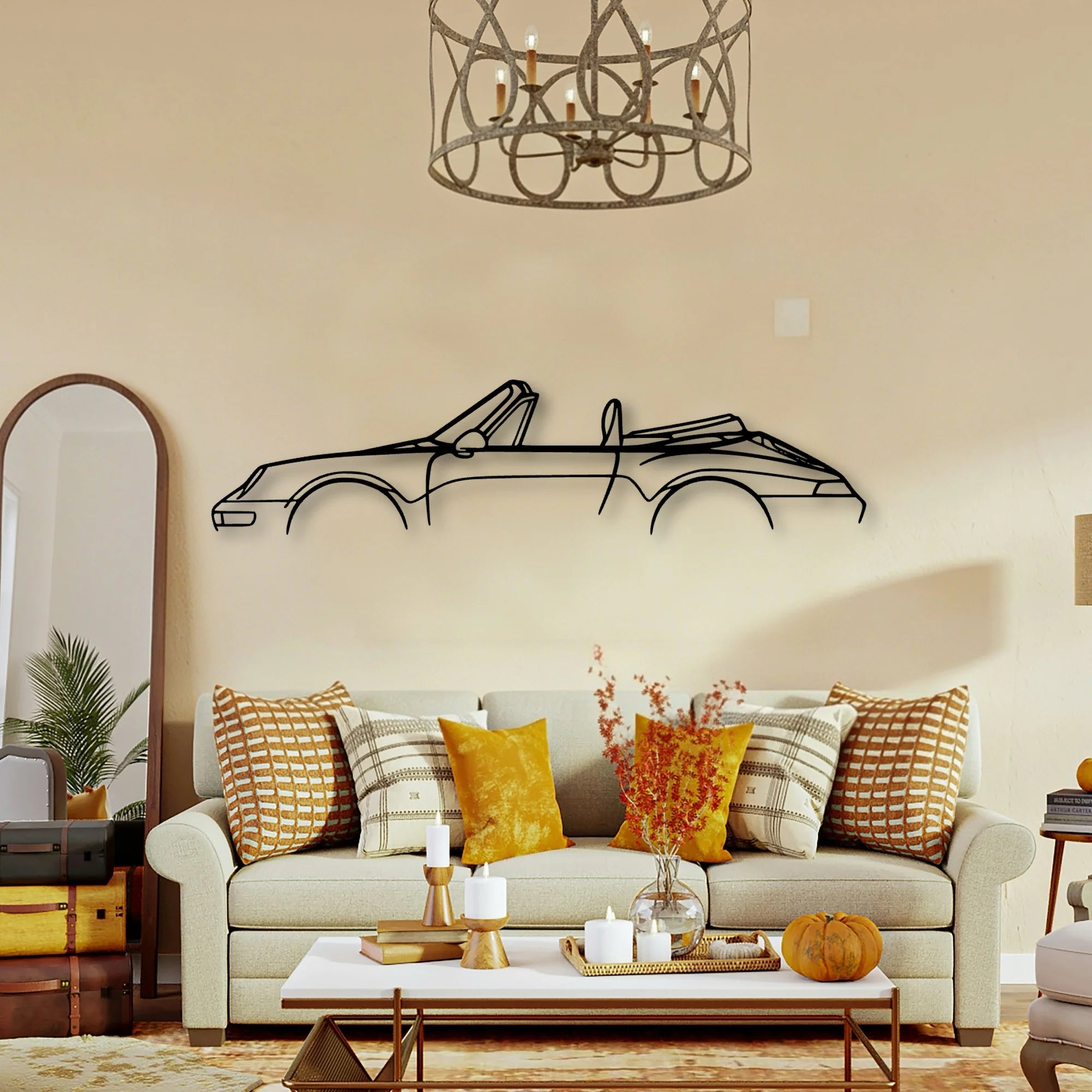 P Generation 4 Convertible Classic Silhouette Metal Wall Art - Tinvibe