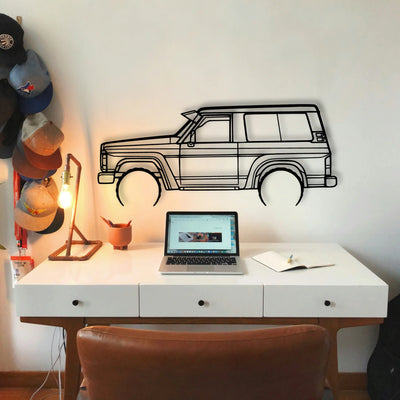 Patrol GQ 1988 Classic Silhouette Metal Wall Art - Tinvibe