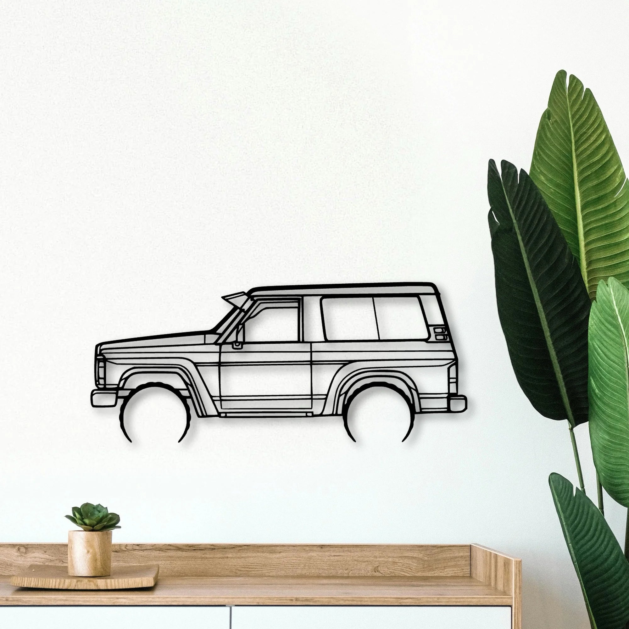 Patrol GQ 1988 Classic Silhouette Metal Wall Art - Tinvibe