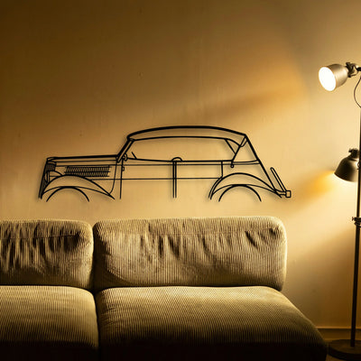 Phaeton 1930 Classic Silhouette Metal Wall Art - Tinvibe