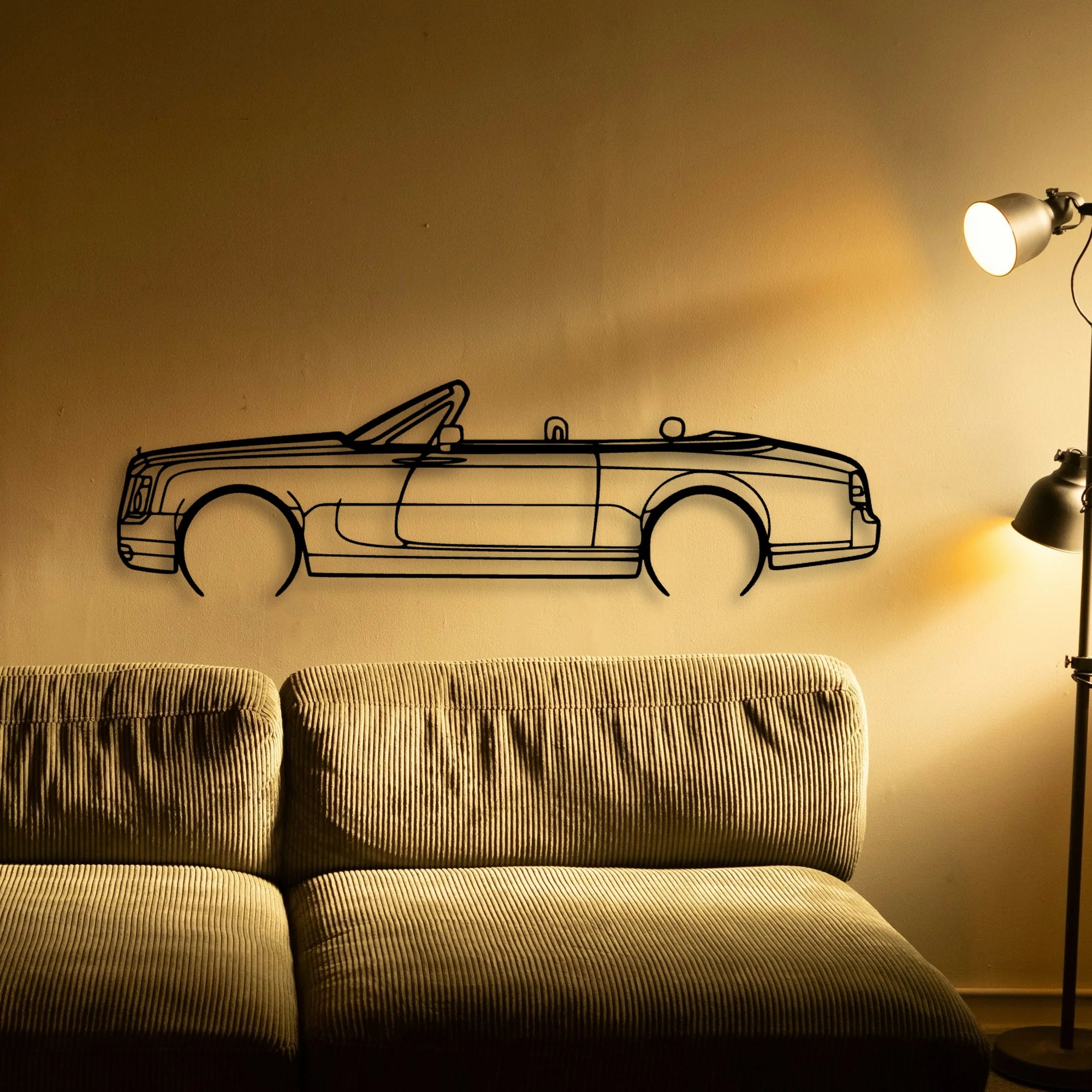 Phantom Drophead 2008 Classic Silhouette Metal Wall Art - Tinvibe