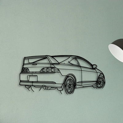 RSX Type S Angle Classic Silhouette Metal Wall Art - Tinvibe