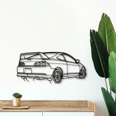 RSX Type S Angle Classic Silhouette Metal Wall Art - Tinvibe