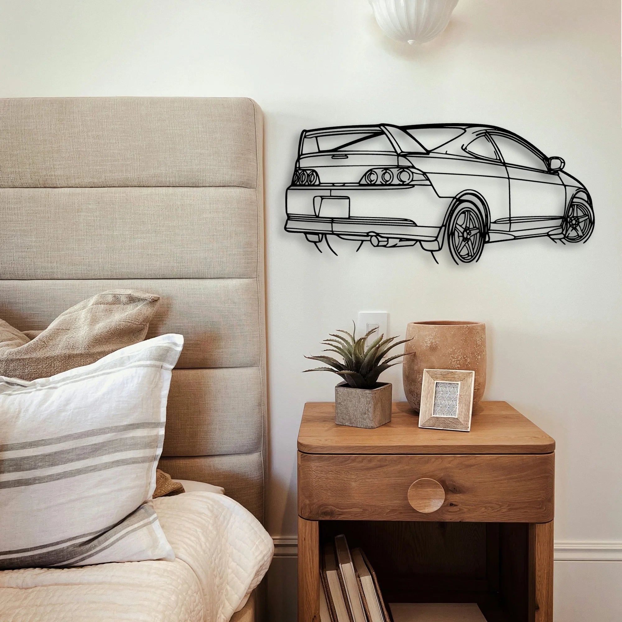 RSX Type S Angle Classic Silhouette Metal Wall Art - Tinvibe
