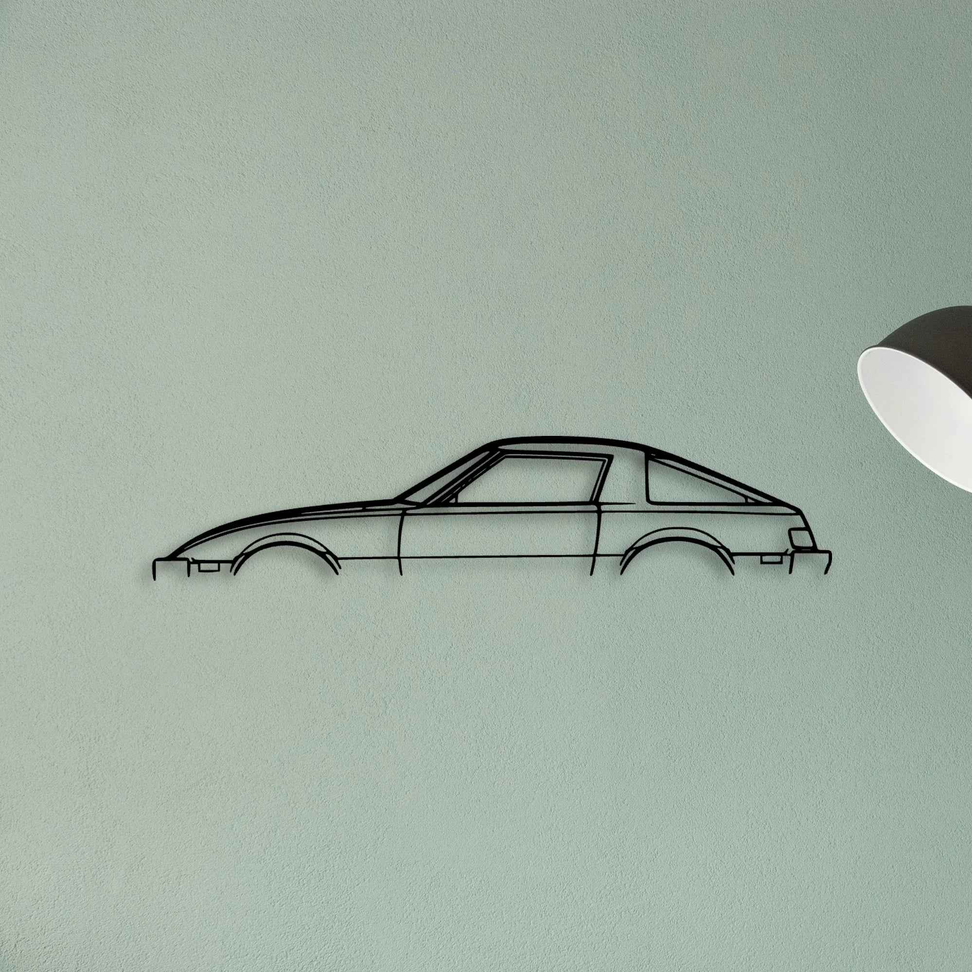RX7 MK1 1978 Classic Silhouette Metal Wall Art - Tinvibe