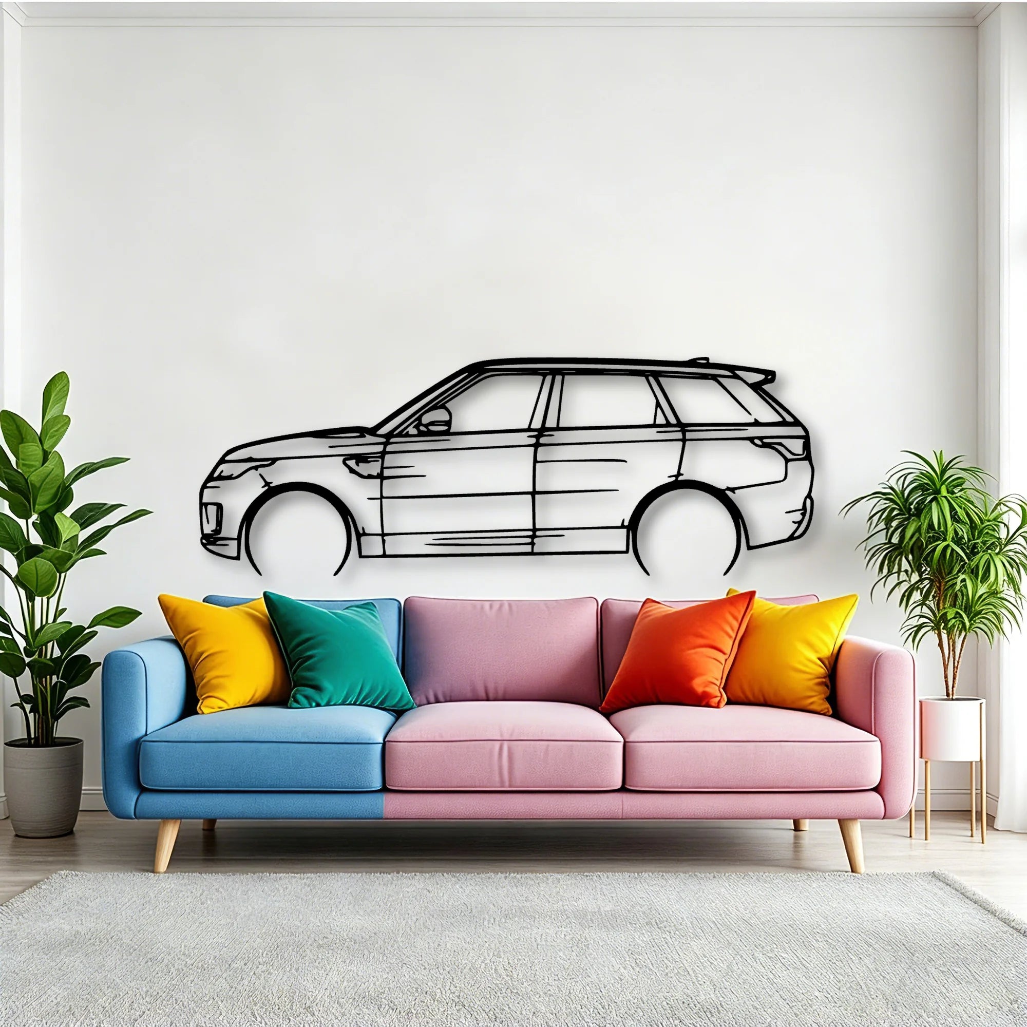 Range Sport 2020 Classic Silhouette Metal Wall Art - Tinvibe