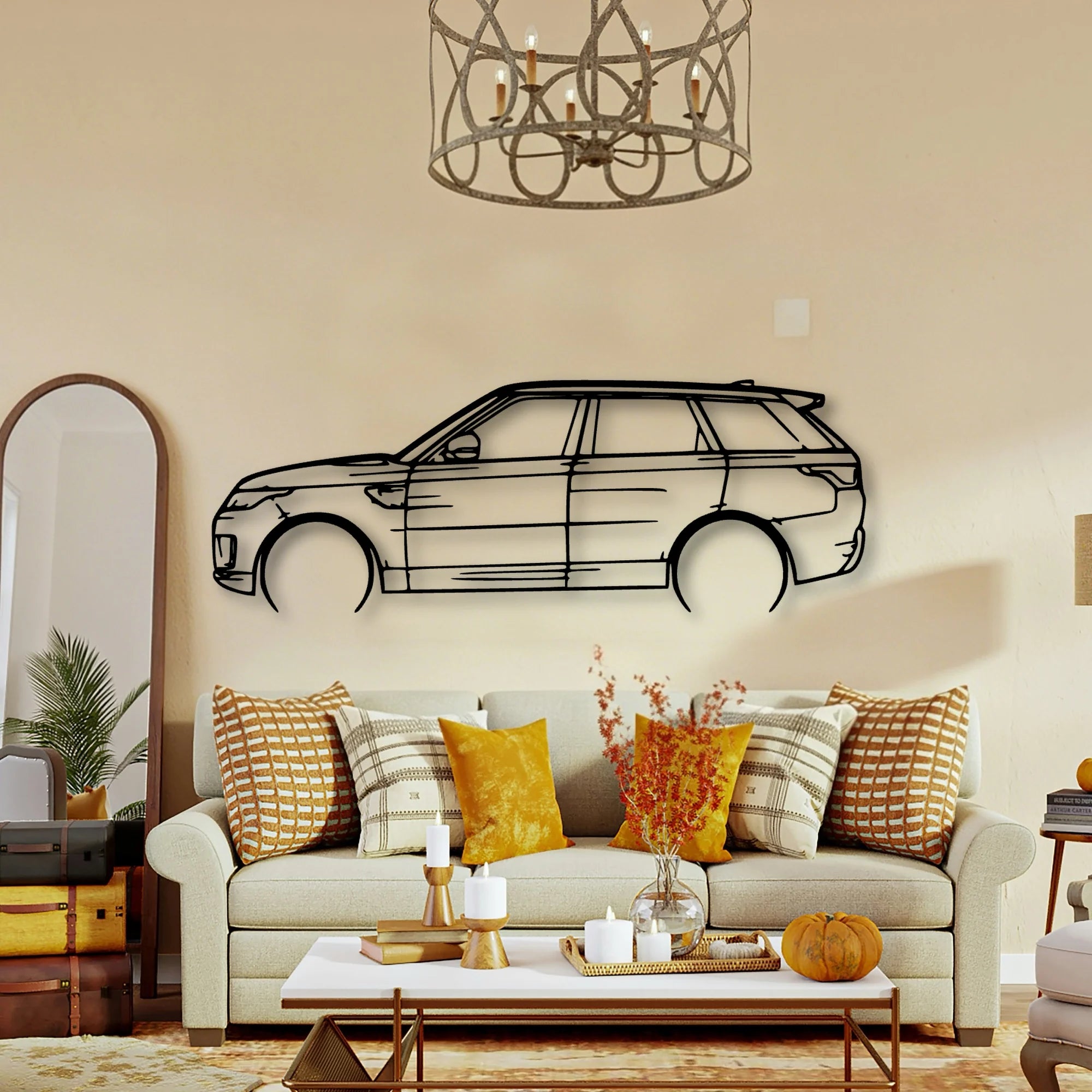 Range Sport 2020 Classic Silhouette Metal Wall Art - Tinvibe