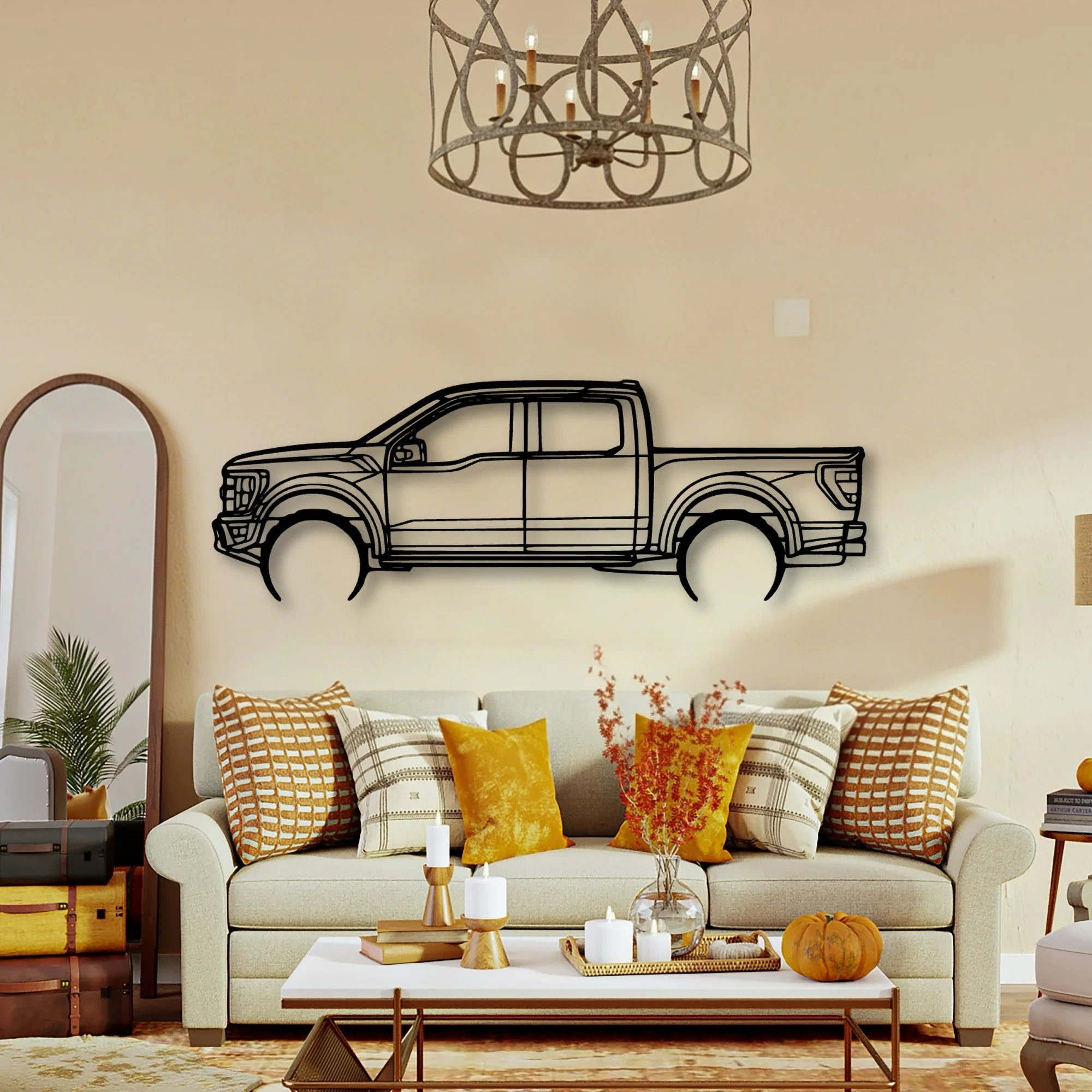 Raptor 2022 Classic Silhouette Metal Wall Art - Tinvibe