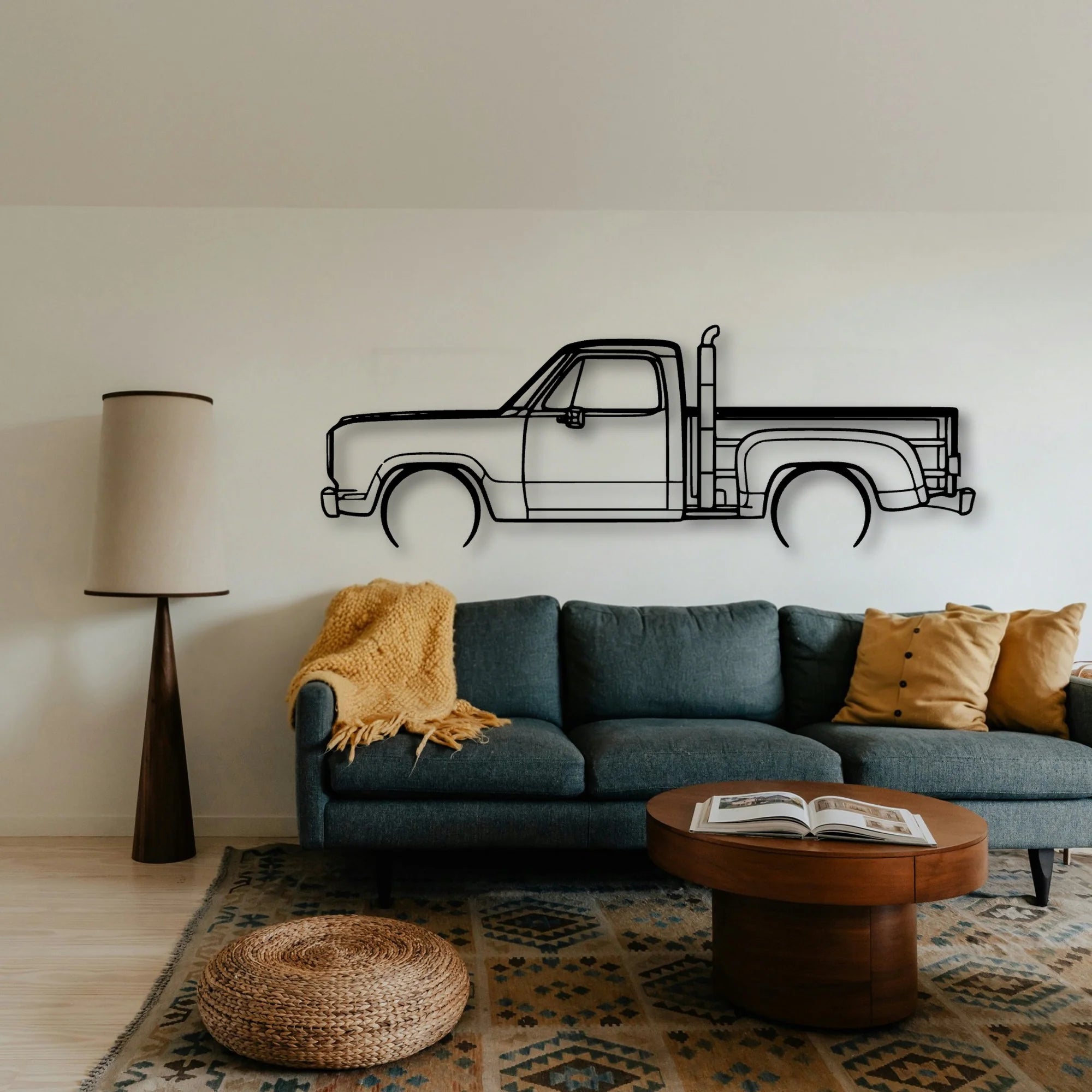 RED Express 1979 Classic Silhouette Metal Wall Art - Tinvibe