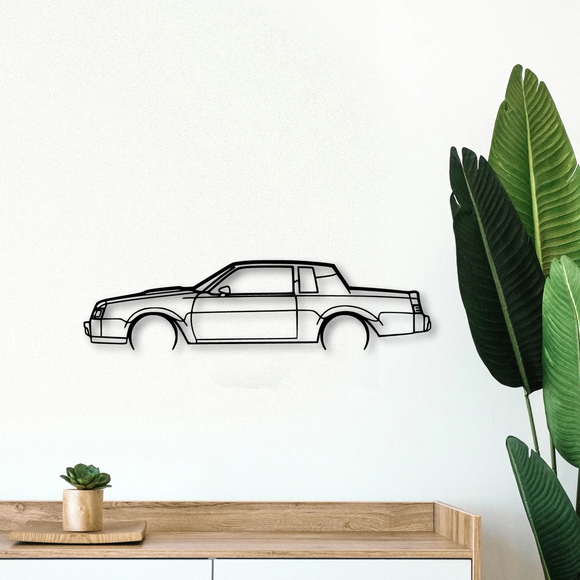 Regal GN 1987 2 Classic Silhouette Metal Wall Art - Tinvibe