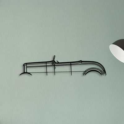 Roadster 1932 2 Classic Silhouette Metal Wall Art - Tinvibe