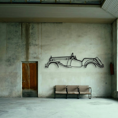 Roadster 1952 Classic Silhouette Metal Wall Art - Tinvibe