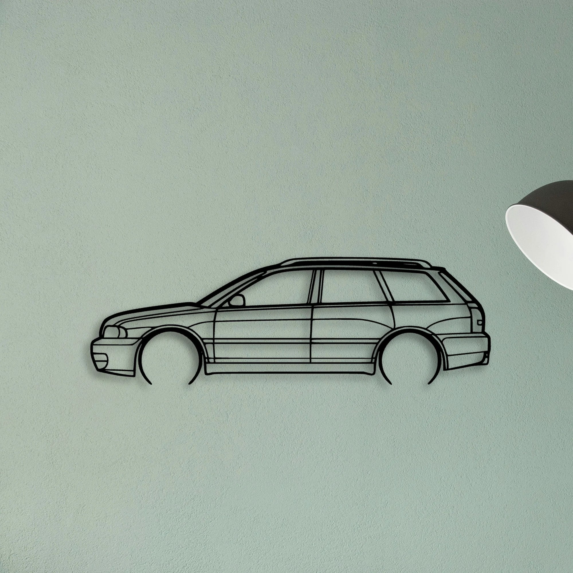 S4 Avant B5 2 Classic Silhouette Metal Wall Art - Tinvibe