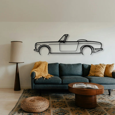 S600 1965 Classic Silhouette Metal Wall Art - Tinvibe