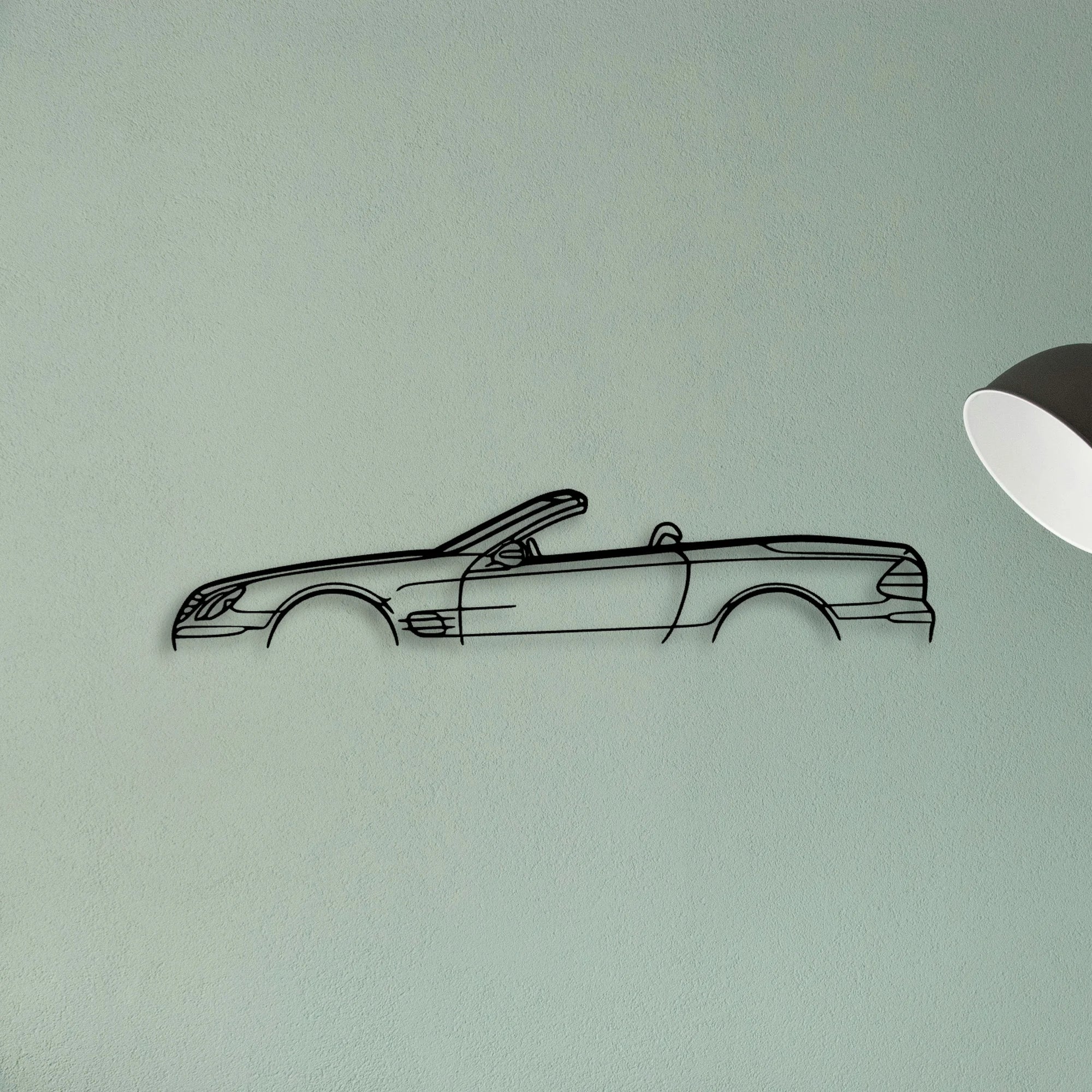 SL55 2007 Classic Silhouette Metal Wall Art - Tinvibe