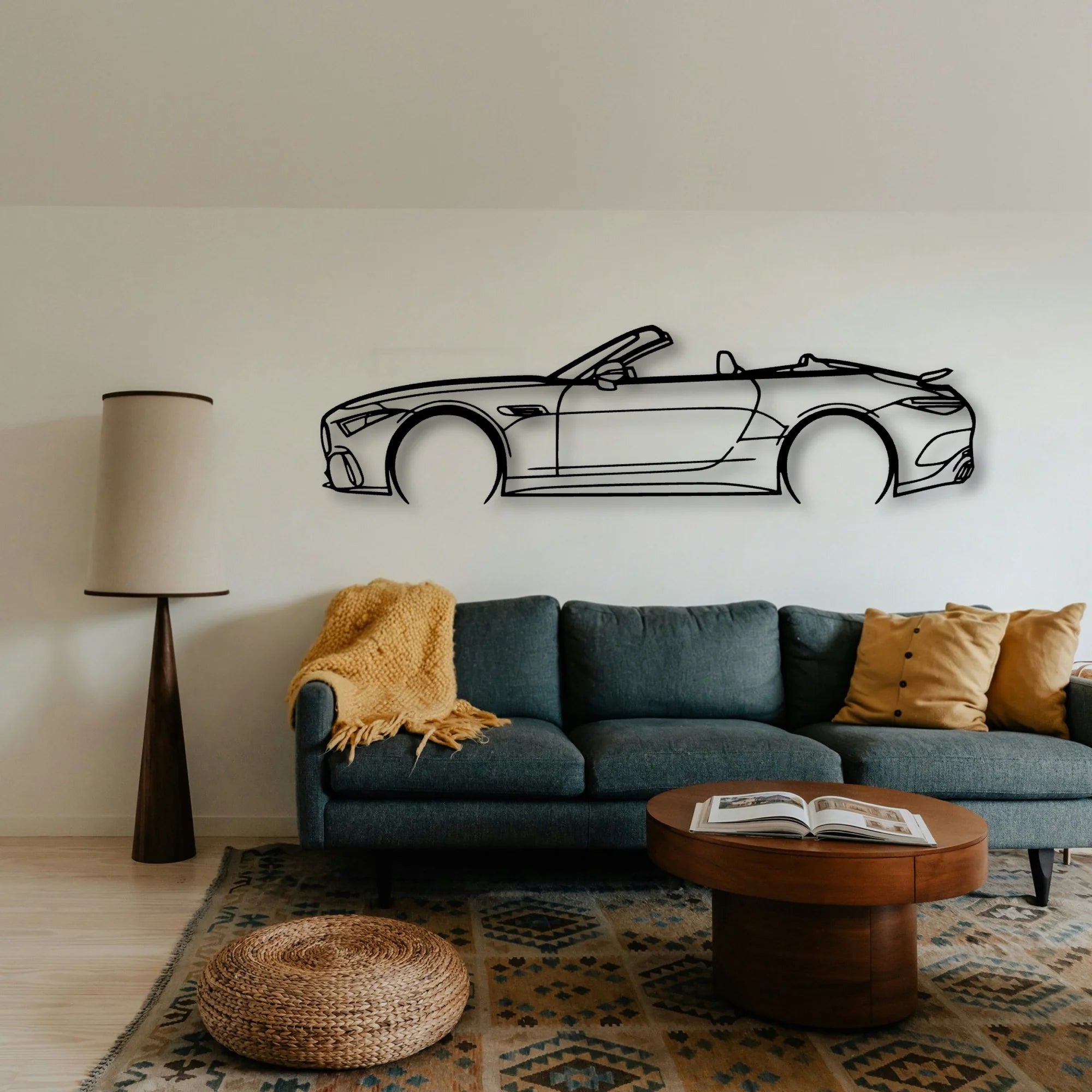 SL63 2022 Classic Silhouette Metal Wall Art - Tinvibe