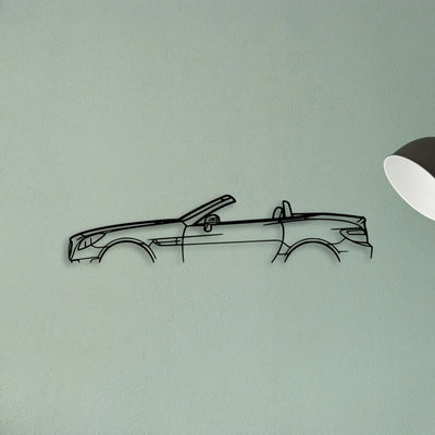 SLK 350 2013 Classic Silhouette Metal Wall Art - Tinvibe