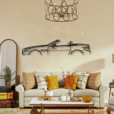 SLK 350 2013 Classic Silhouette Metal Wall Art - Tinvibe