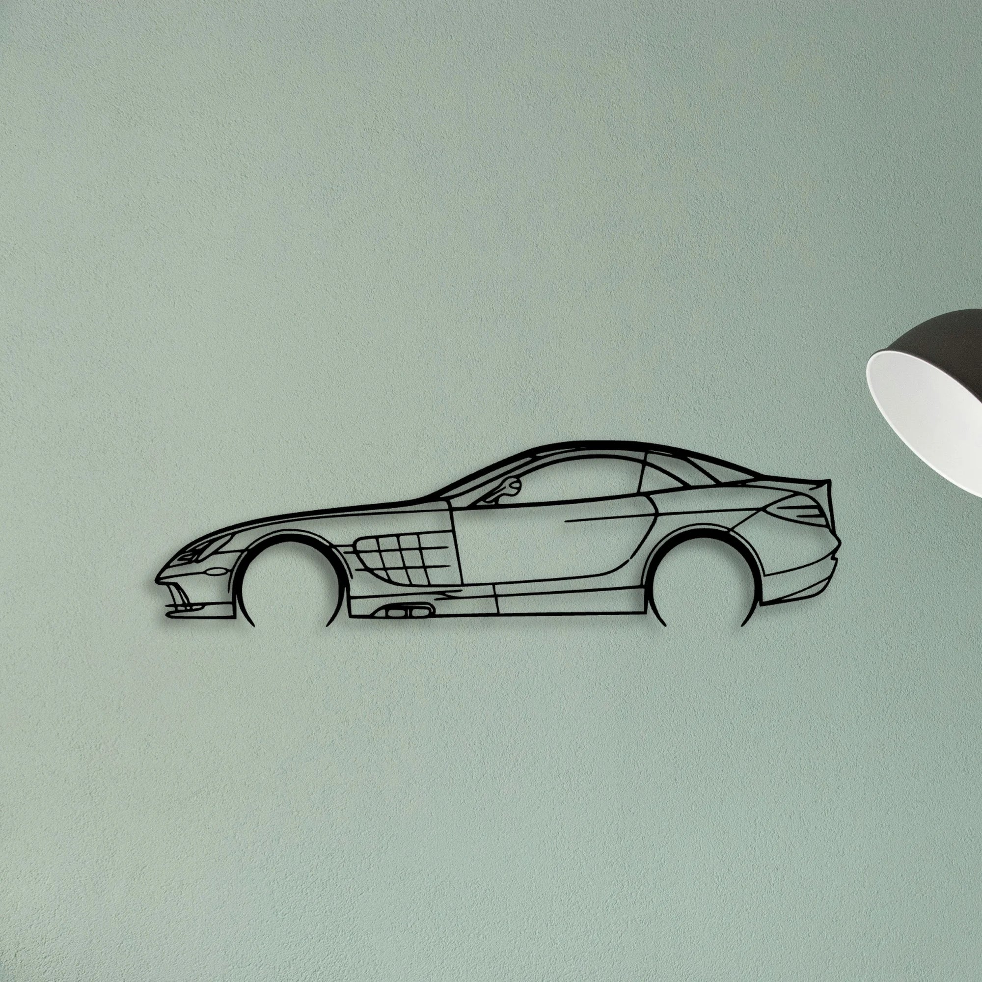 SLR 2008 Classic Silhouette Metal Wall Art - Tinvibe