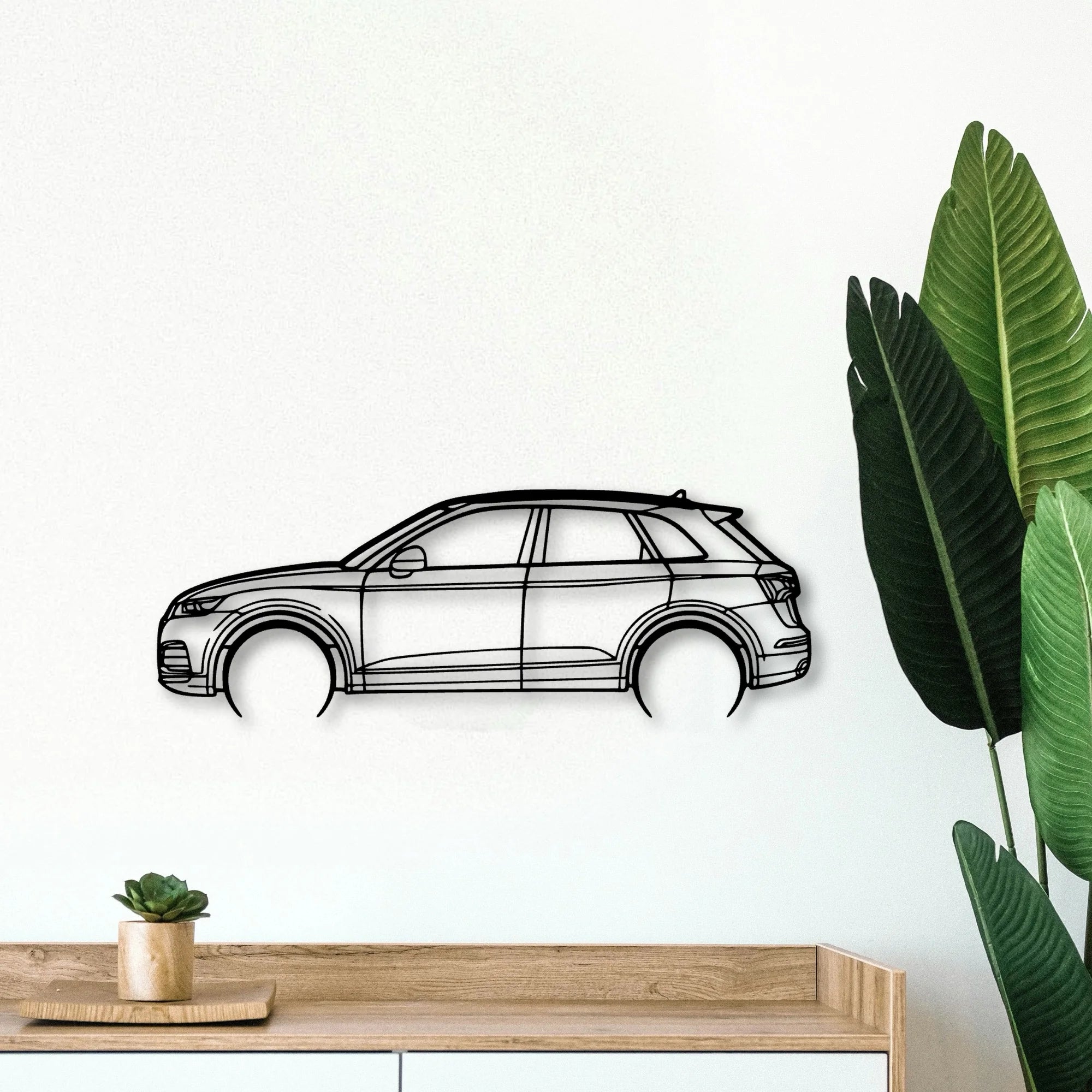 SQ5 2018 Classic Silhouette Metal Wall Art - Tinvibe