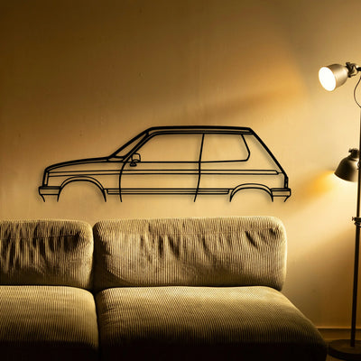 Samba 1982 Classic Silhouette Metal Wall Art - Tinvibe