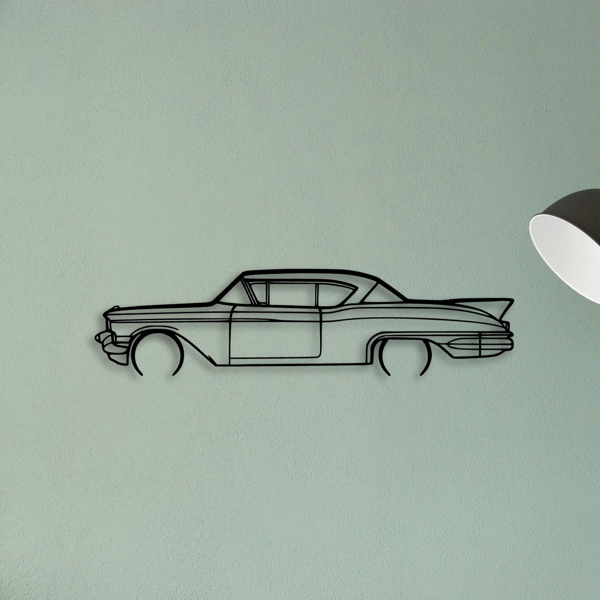 SEV 1957 Classic Silhouette Metal Wall Art - Tinvibe