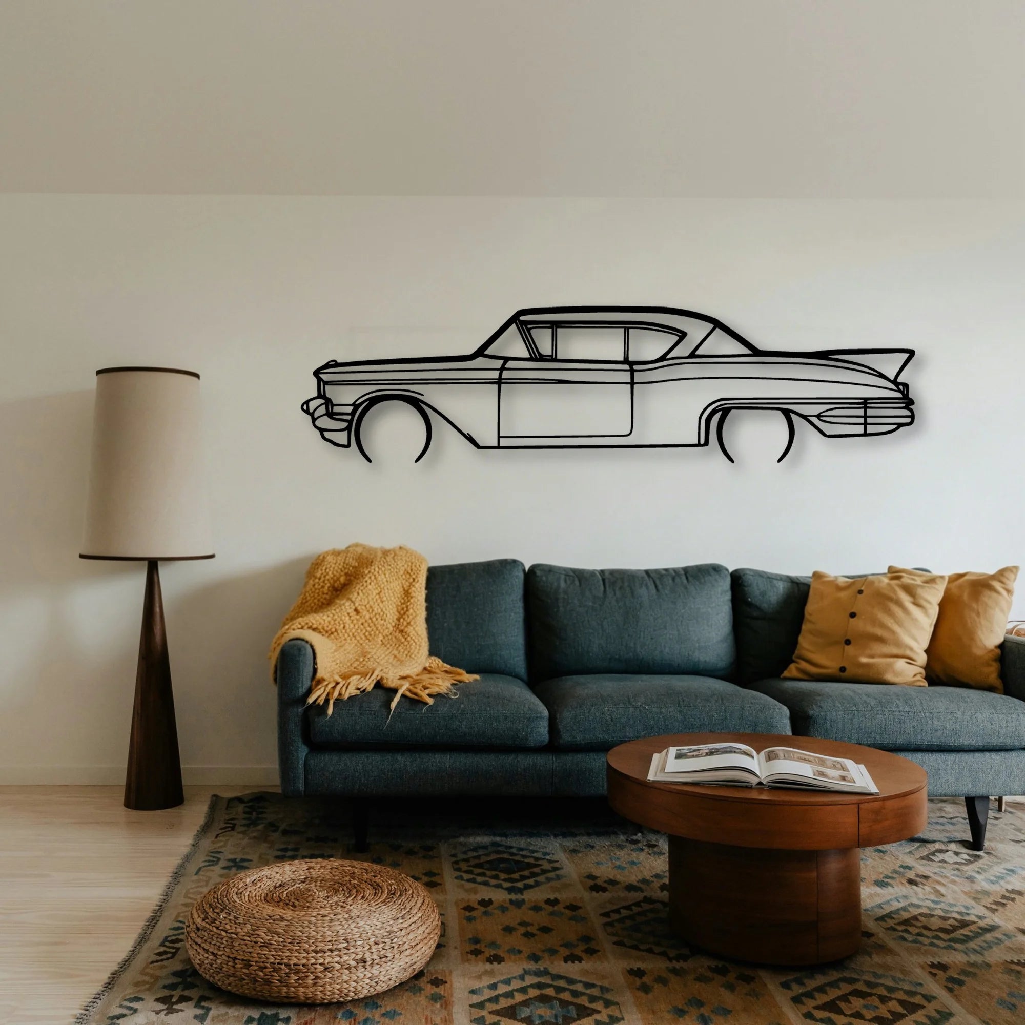 SEV 1957 Classic Silhouette Metal Wall Art - Tinvibe