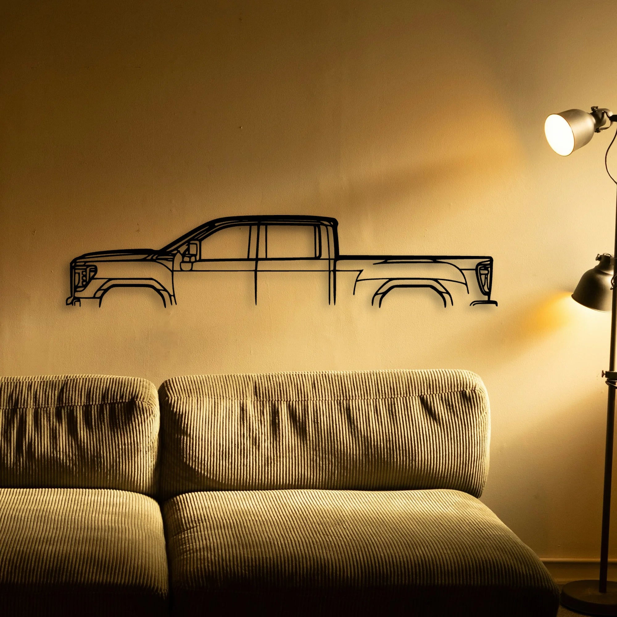 Sierra 2500 GT4 Classic Silhouette Metal Wall Art - Tinvibe