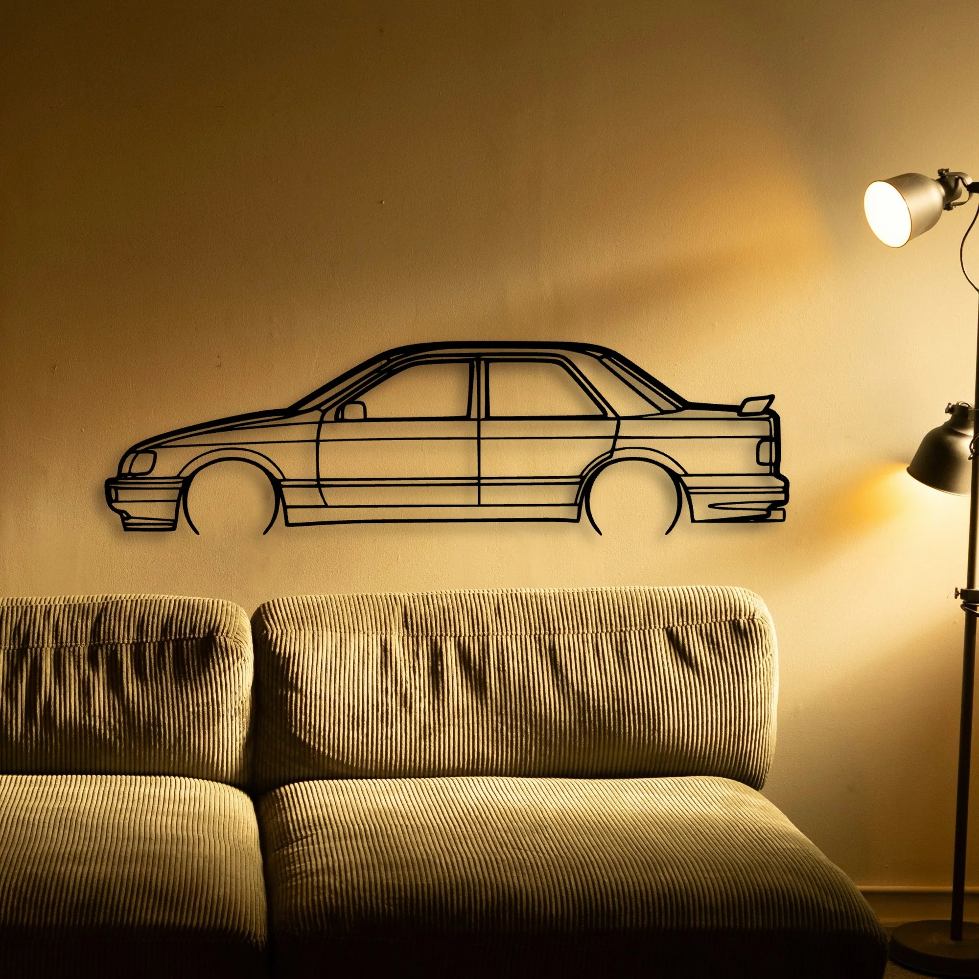 Sierra RS 1989 V2 Classic Silhouette Metal Wall Art - Tinvibe