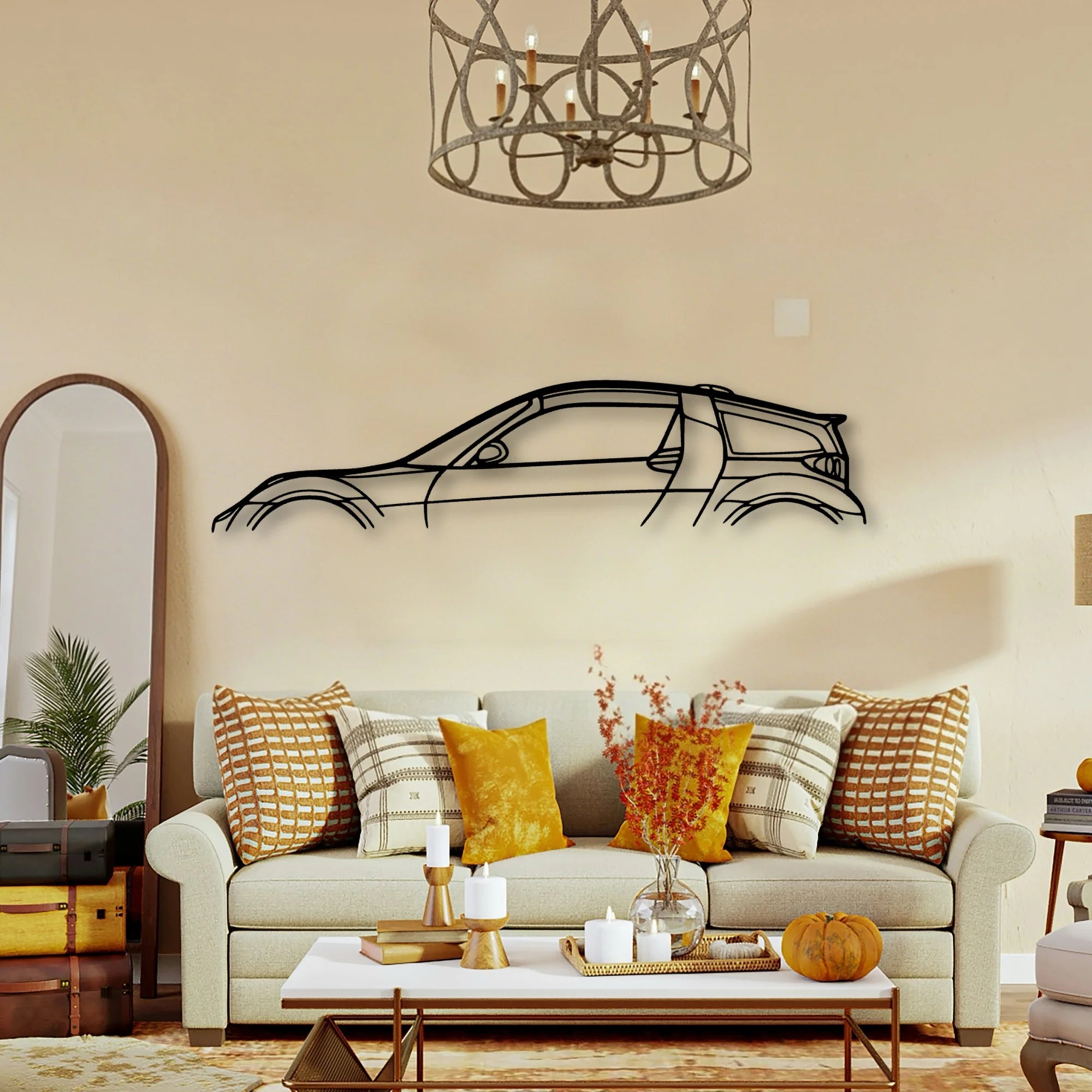 Smart Coupe B Edition 2002 Classic Silhouette Metal Wall Art - Tinvibe