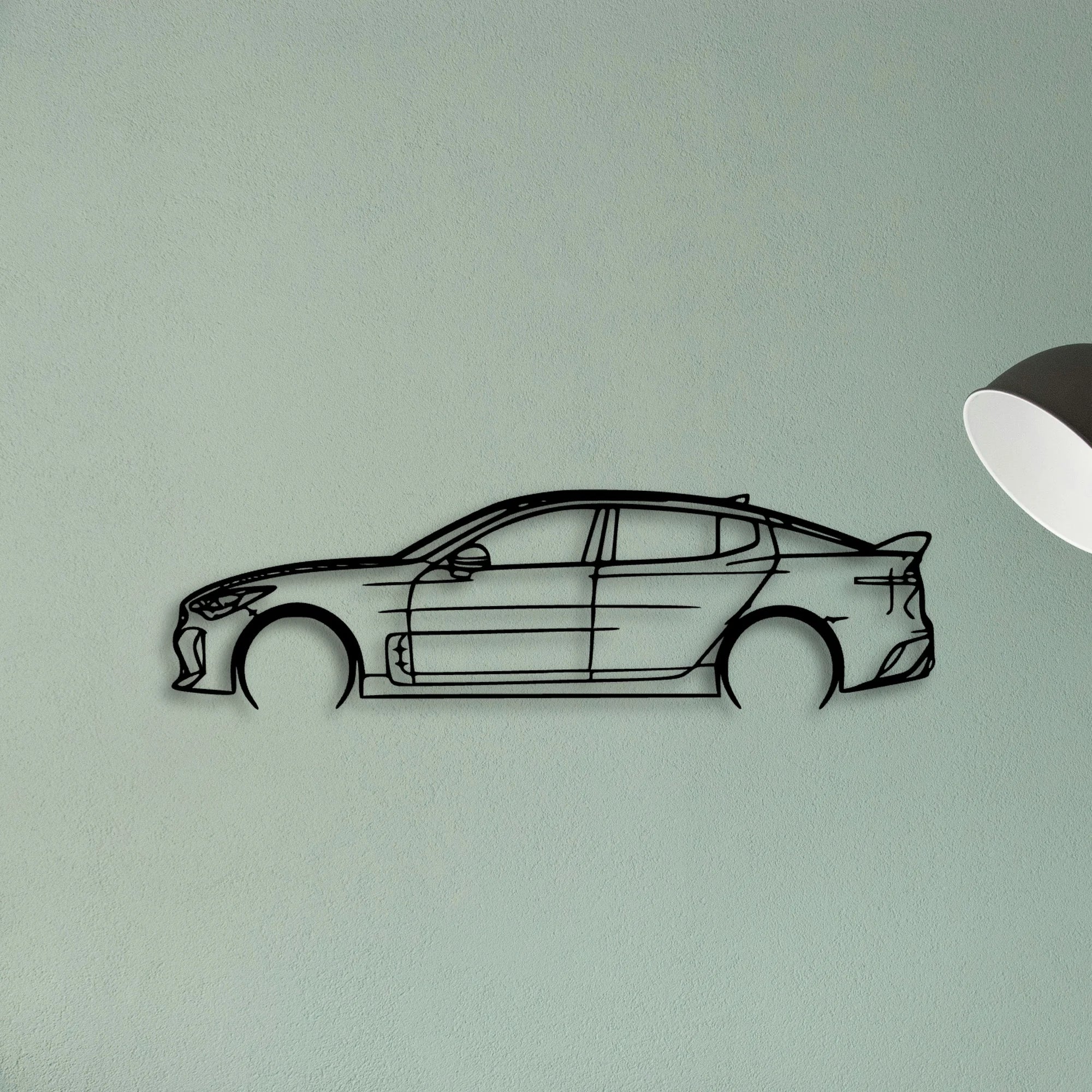 Stinger GT2 2022 Classic Silhouette Metal Wall Art - Tinvibe