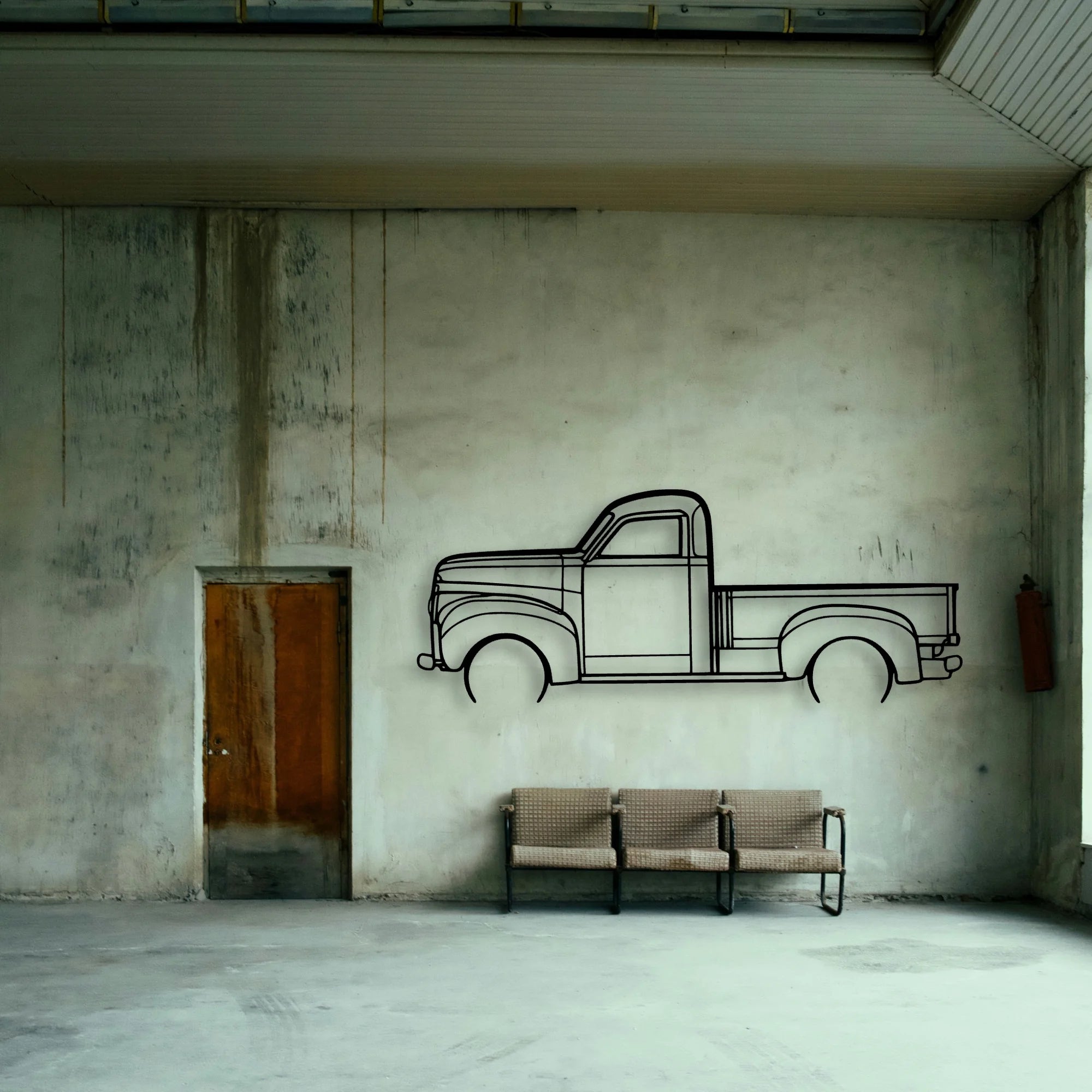 Studebaker M5 Classic Silhouette Metal Wall Art - Tinvibe