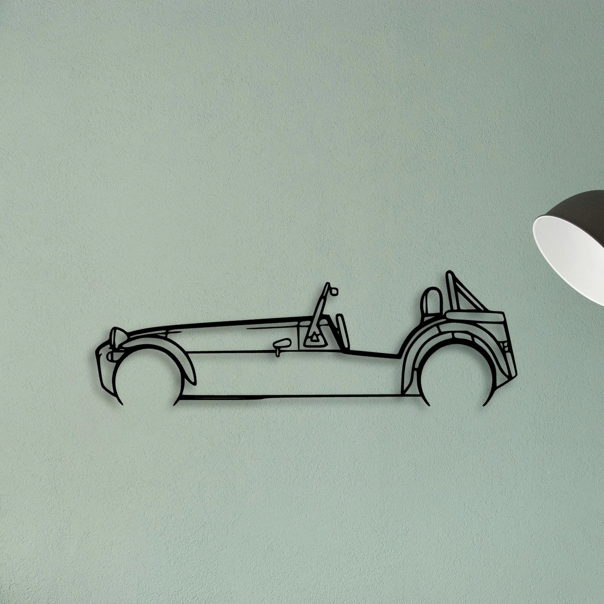 Super 7 Classic Silhouette Metal Wall Art - Tinvibe